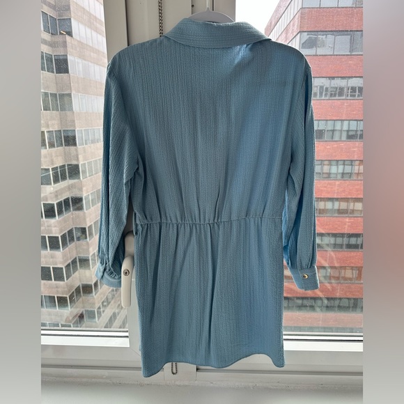ZARA Long Sleeve Shirtdress with removable belt - Picture 4 of 4